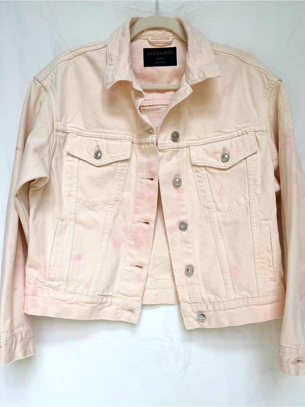 AllSaints Elma Tie Dye Demin Jacket